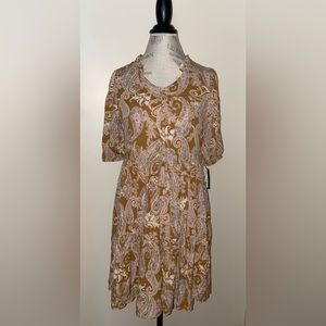 Girls Size XL 14/16 Art Class Paisley Floral Boho Flowing Dress